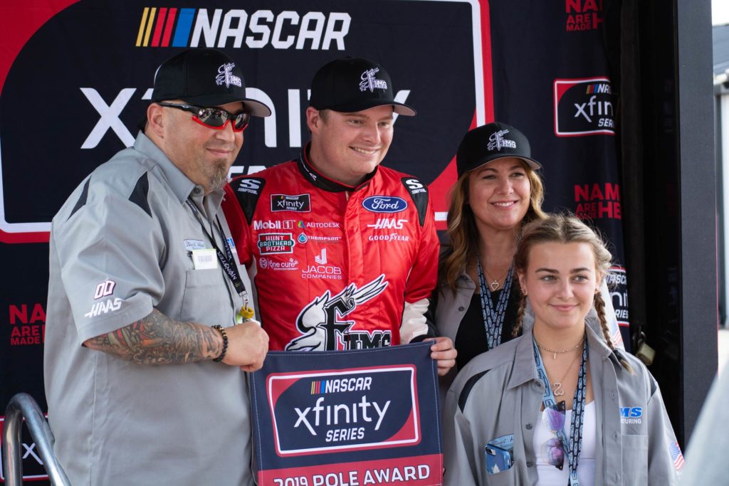 Cole Custer won the pole early Saturday before winning the Pocono Green 250