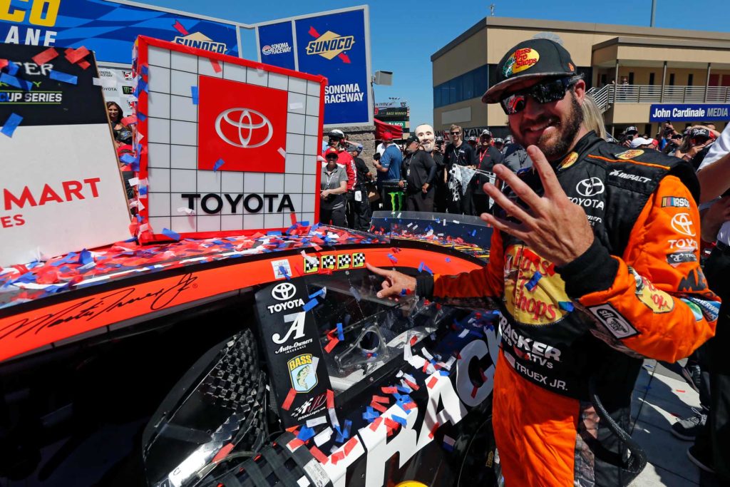 Martin Truex Jr. has 4 victories in the last 8 MENCS races.