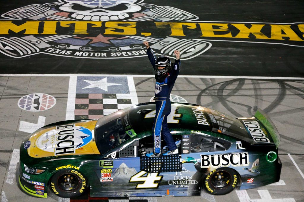 Kevin Harvick wins the AAA Texas 500 at Texas Motor Speedway
